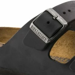 Cheapest 👍 Birkenstock Arizona Oiled Leather Black 🎁 -women-sandals sale 552113 detail 1