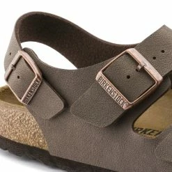 Cheap ⭐ Birkenstock Milano Birko-Flor Nubuck Mocha 😍 -women-sandals sale 634503 detail 1