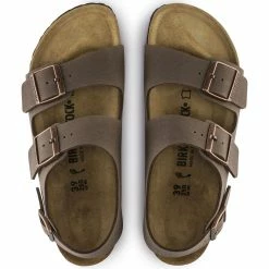 Cheap ⭐ Birkenstock Milano Birko-Flor Nubuck Mocha 😍 -women-sandals sale 634503 top