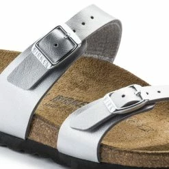 New 😍 Birkenstock Mayari Birko-Flor Silver ⌛ -women-sandals sale 71083 detail 1