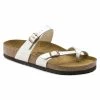 Cheapest 🎁 Birkenstock Mayari Birko-Flor Graceful Pearl White 🎁