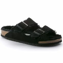 Cheapest 🥰 Birkenstock Arizona Suede Leather Black ⭐