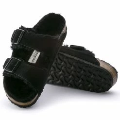 Cheapest 🥰 Birkenstock Arizona Suede Leather Black ⭐ -women-sandals sale 752663 sole