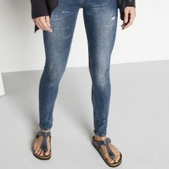 New ✔️ Birkenstock Gizeh Birko-Flor Ice Pearl Onyx 👏 -women-sandals sale 843801 f look f