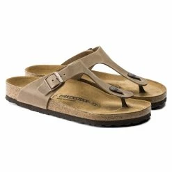 New ⭐ Birkenstock Gizeh Oiled Leather Tobacco Brown ⭐ -women-sandals sale 943811 pair