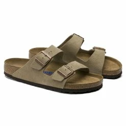 Wholesale 😍 Birkenstock Arizona Suede Leather Taupe 🎉 -women-sandals sale 951303 pair