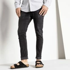 Hot Sale 🥰 Birkenstock Arizona Suede Leather Black ⌛ -women-sandals sale 951321 f closeup m