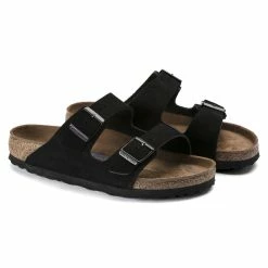 Hot Sale 🥰 Birkenstock Arizona Suede Leather Black ⌛ -women-sandals sale 951321 pair