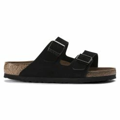 Hot Sale 🥰 Birkenstock Arizona Suede Leather Black ⌛ -women-sandals sale 951321 side